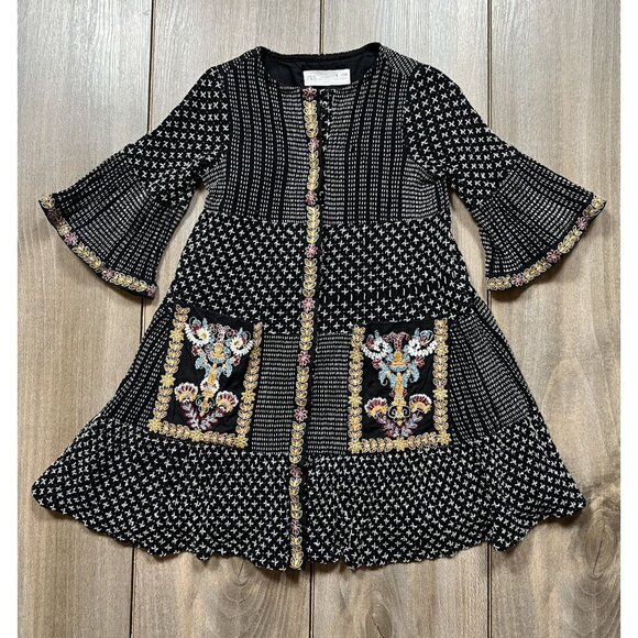 Zara Embroidered Cross Stitch Dress - Picture 2 of 10